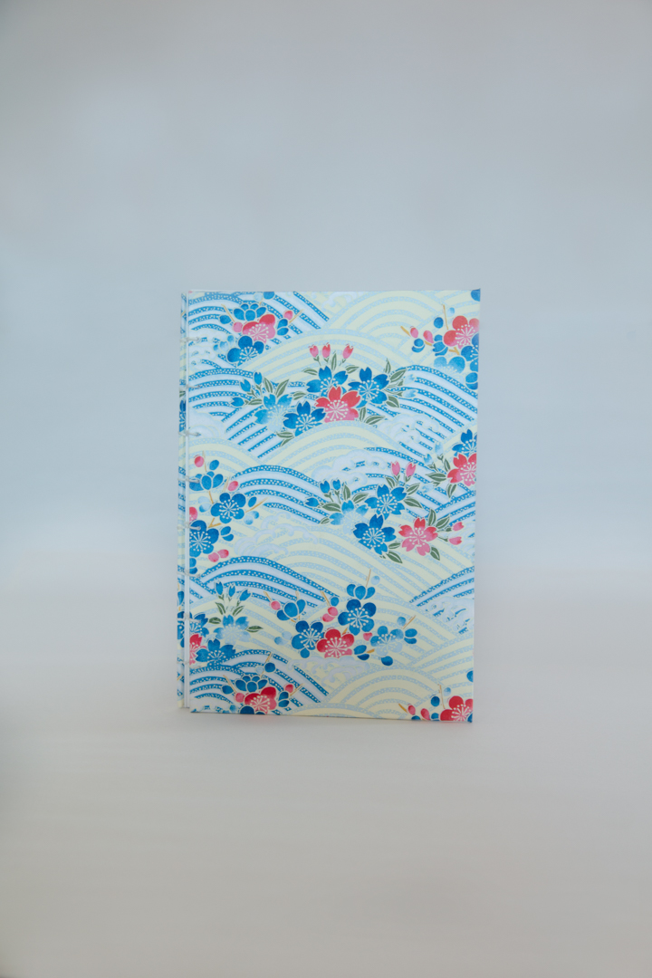 Waves, Plum Blossoms Blue and White Fine